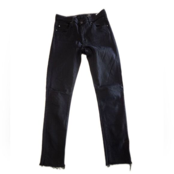 Adriano Goldschmied The Prima Ankle Cigarette Ankle Black Jeans, 26R - Picture 2 of 9